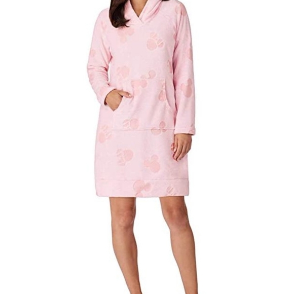 Nwt DISNEY minnie mouse lounger with sherpa hood - Picture 2 of 4